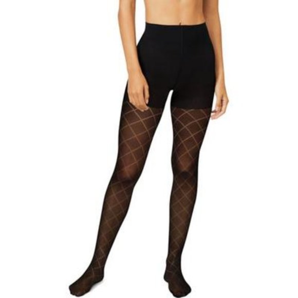 Hanes Women's Ecosmart 1 Pair Control Top Tights - Medium - Black - NWT - Picture 1 of 5